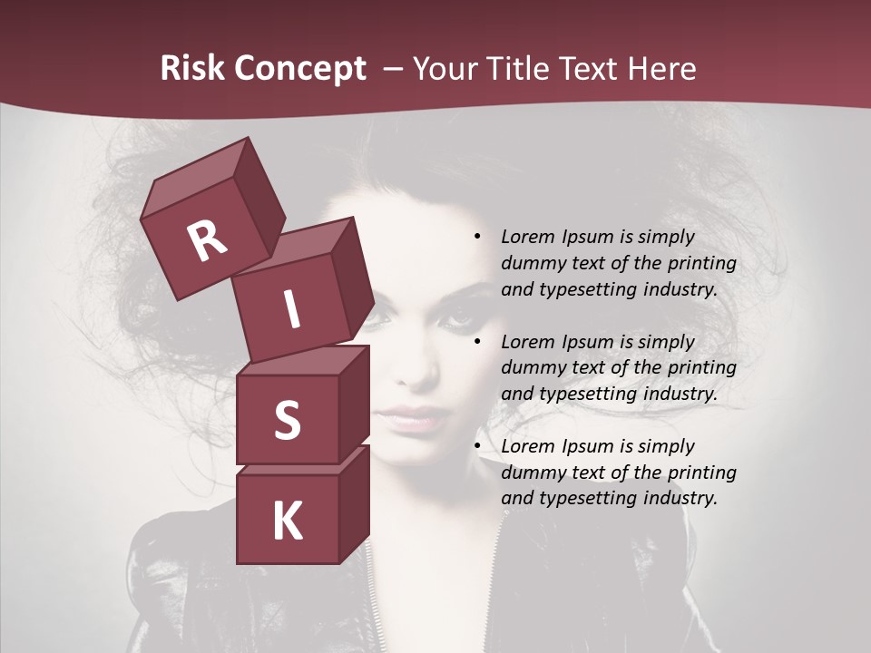 Fluffy Photo Lips PowerPoint Template