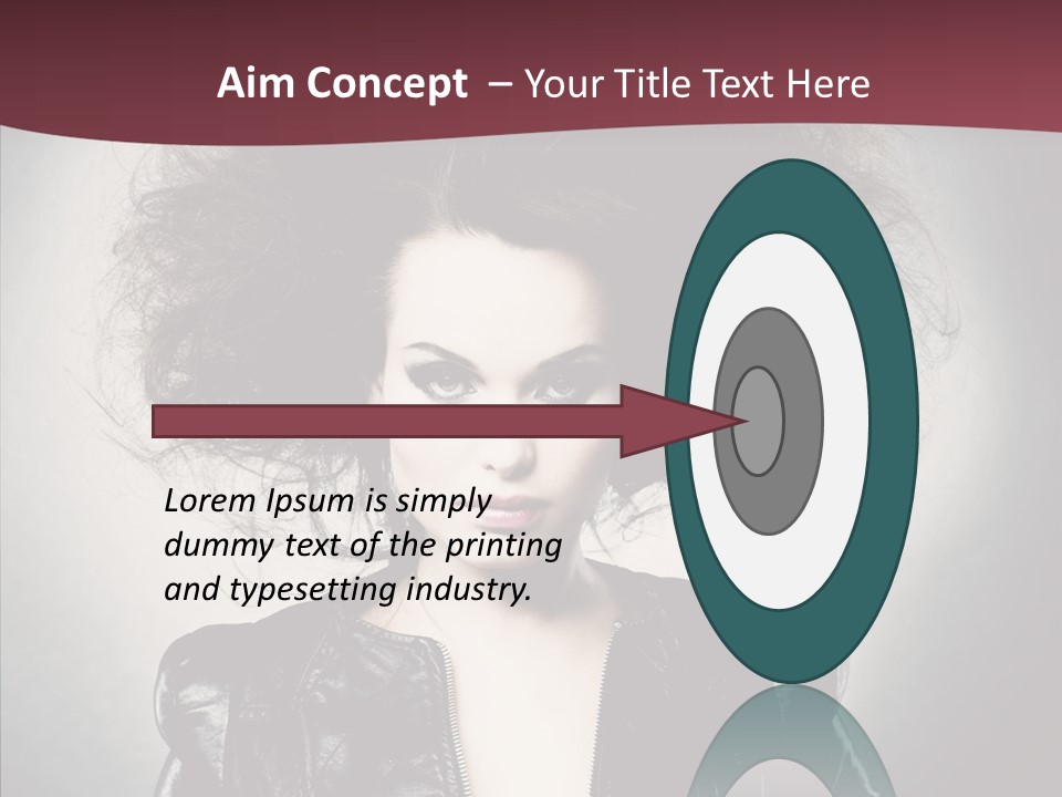 Fluffy Photo Lips PowerPoint Template