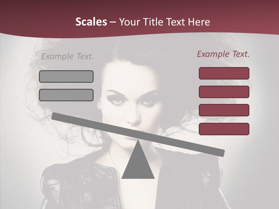 Fluffy Photo Lips PowerPoint Template