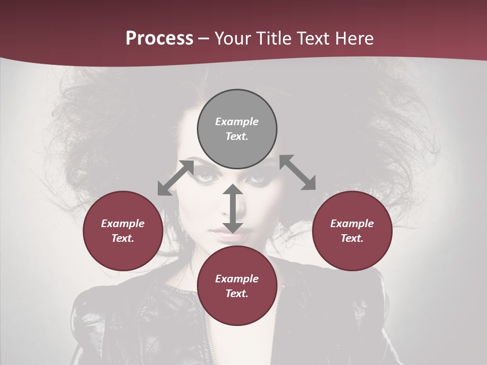 Fluffy Photo Lips PowerPoint Template