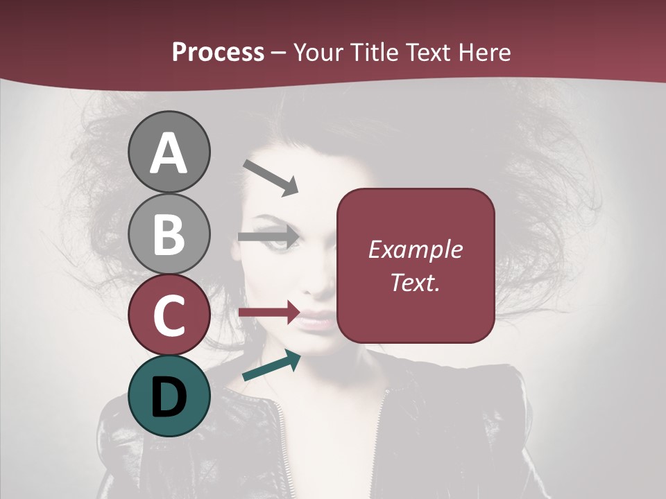 Fluffy Photo Lips PowerPoint Template