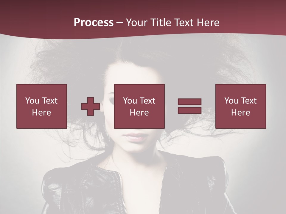 Fluffy Photo Lips PowerPoint Template