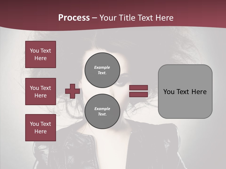 Fluffy Photo Lips PowerPoint Template