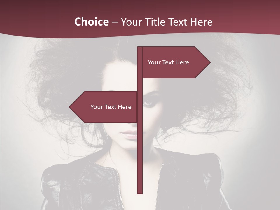 Fluffy Photo Lips PowerPoint Template
