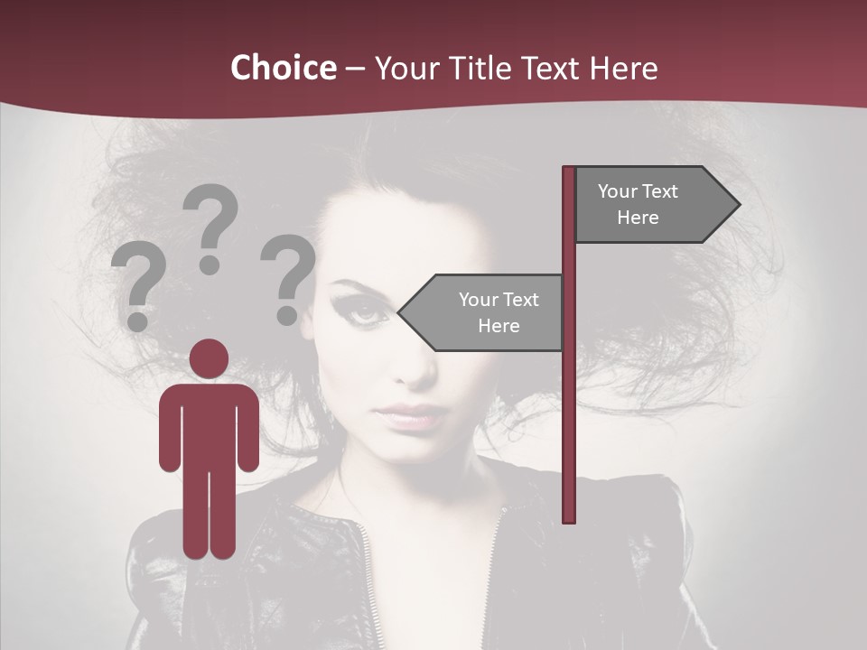 Fluffy Photo Lips PowerPoint Template