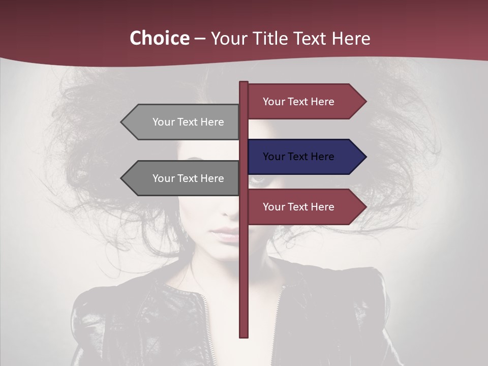 Fluffy Photo Lips PowerPoint Template