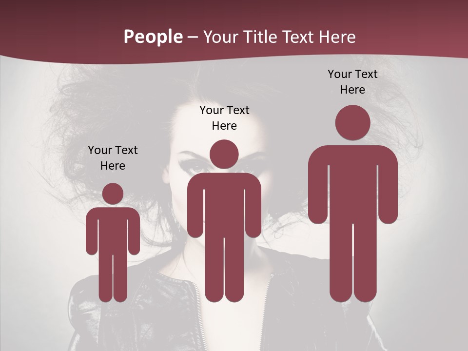 Fluffy Photo Lips PowerPoint Template