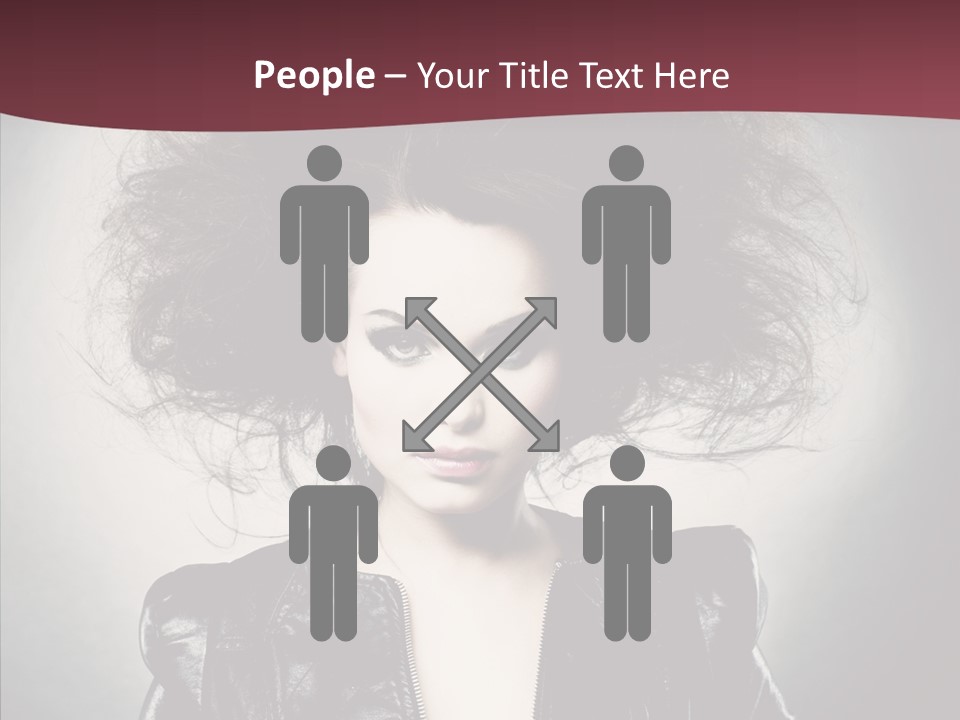 Fluffy Photo Lips PowerPoint Template