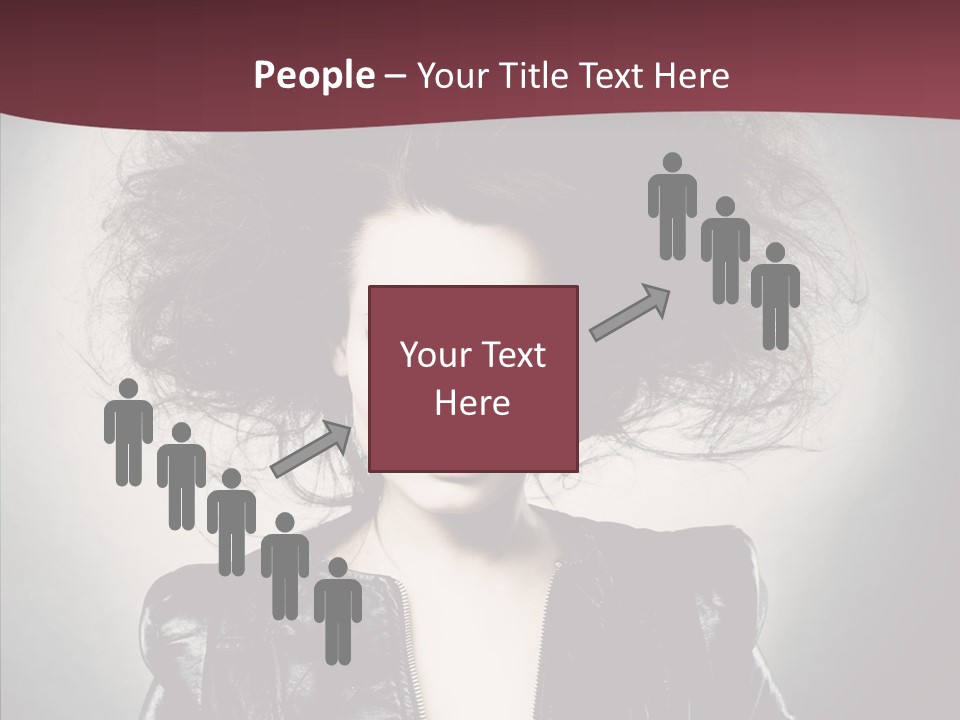 Fluffy Photo Lips PowerPoint Template