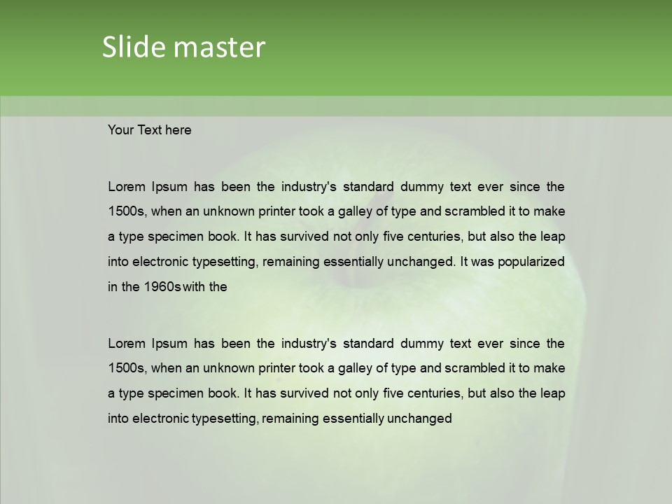Green Natural White PowerPoint Template