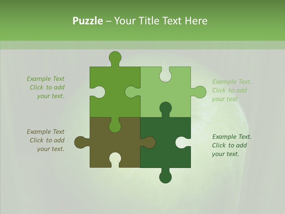 Green Natural White PowerPoint Template