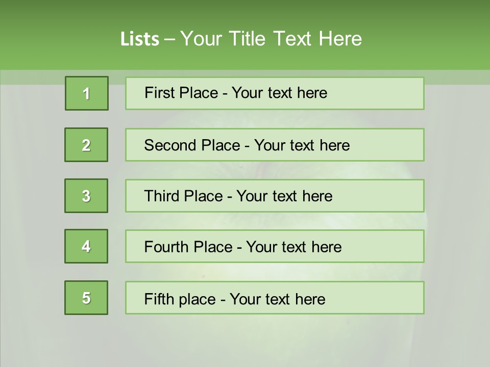 Green Natural White PowerPoint Template