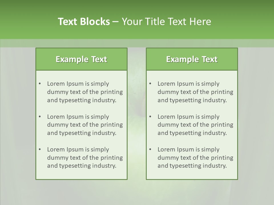 Green Natural White PowerPoint Template