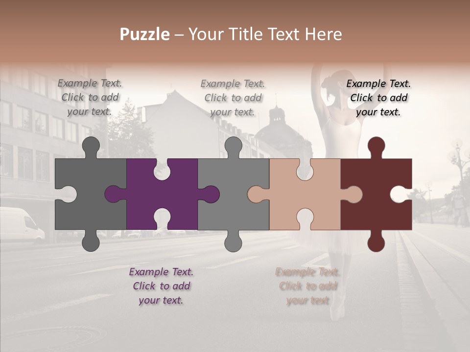 Young Kiss Heart PowerPoint Template