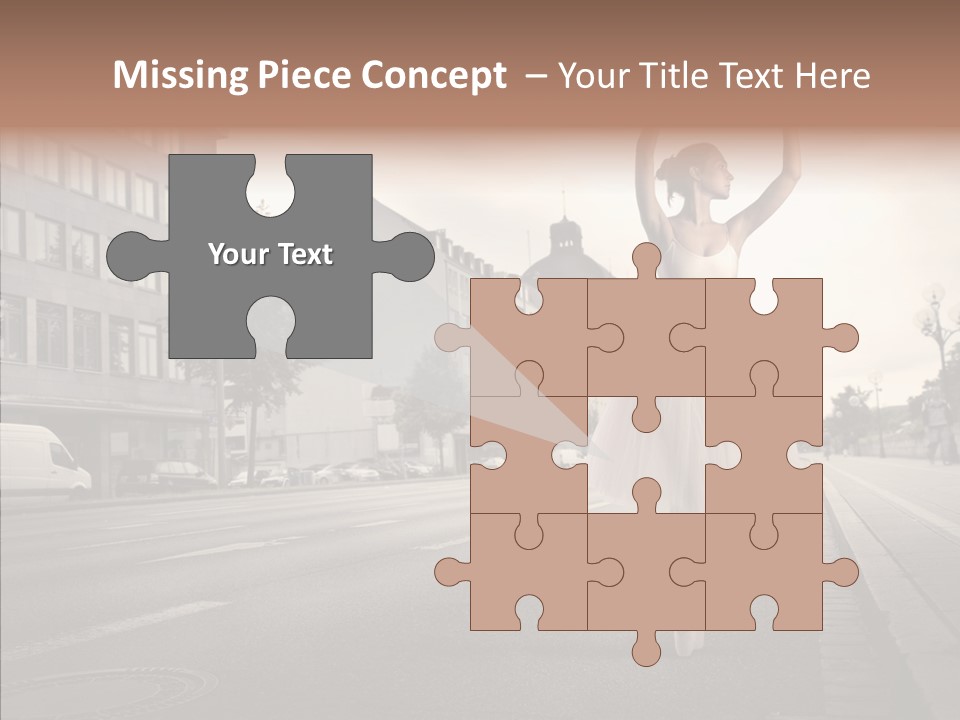 Young Kiss Heart PowerPoint Template