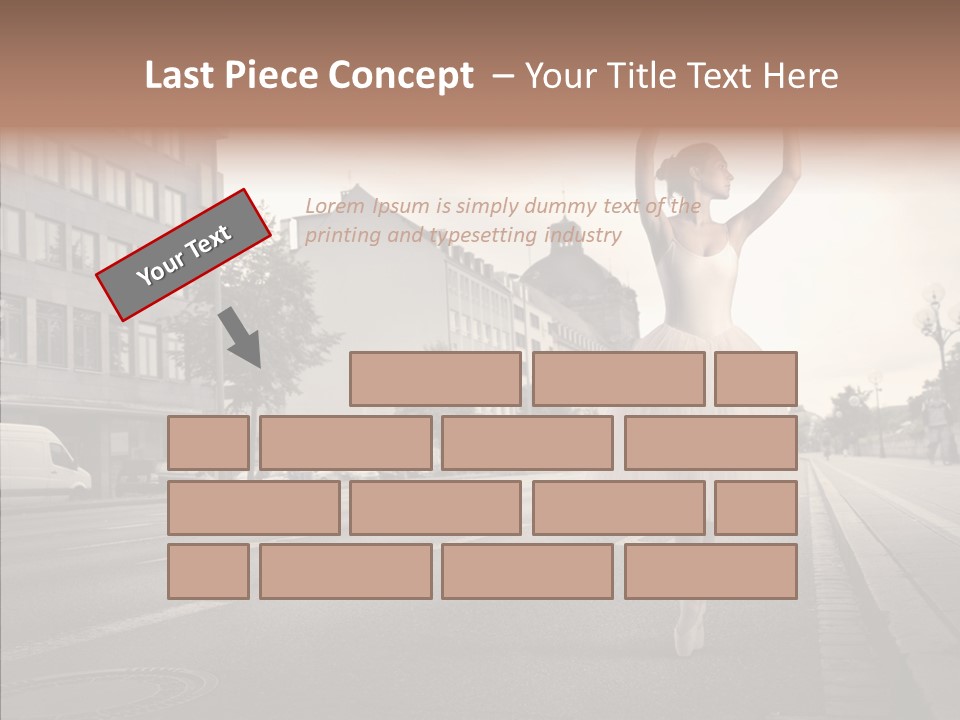 Young Kiss Heart PowerPoint Template