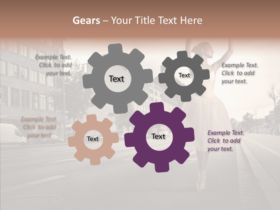 Young Kiss Heart PowerPoint Template