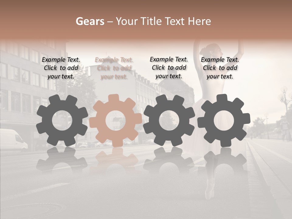 Young Kiss Heart PowerPoint Template