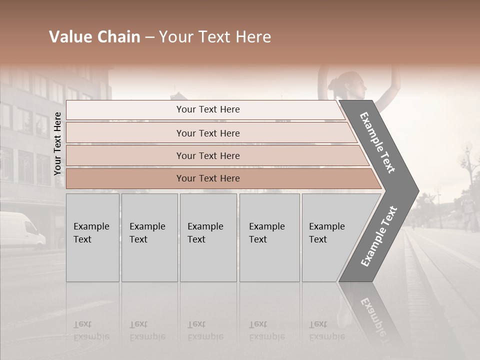 Young Kiss Heart PowerPoint Template