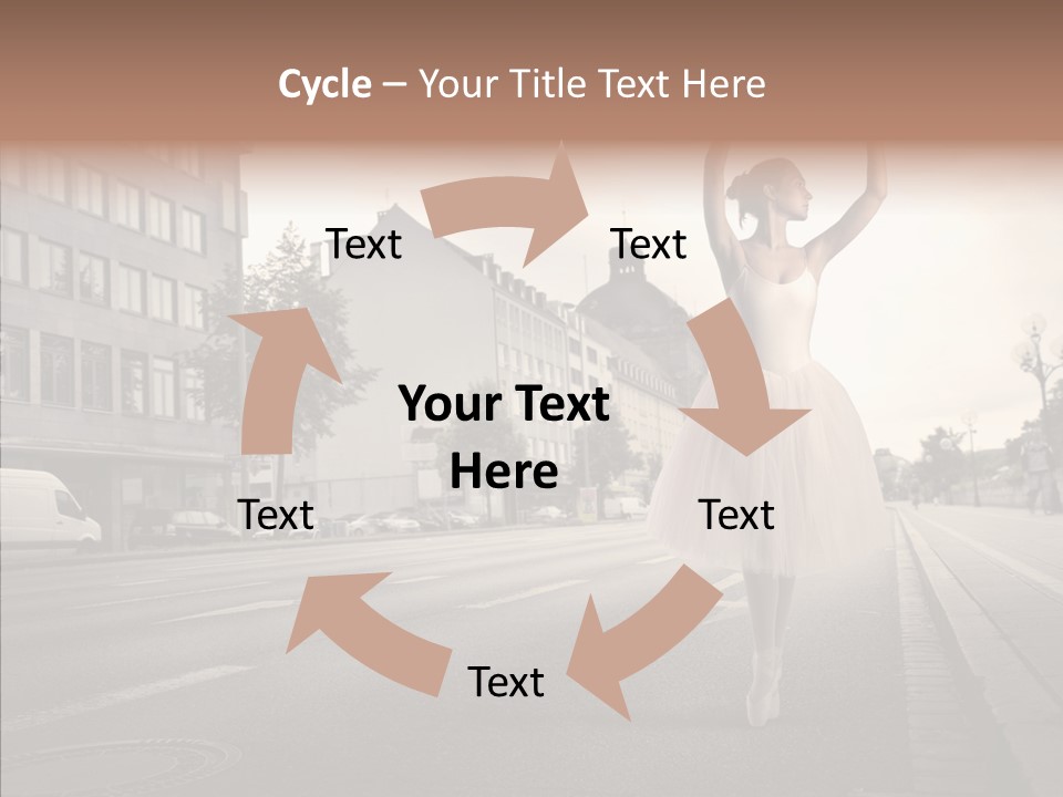 Young Kiss Heart PowerPoint Template