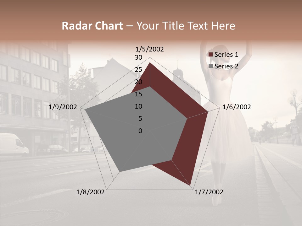 Young Kiss Heart PowerPoint Template