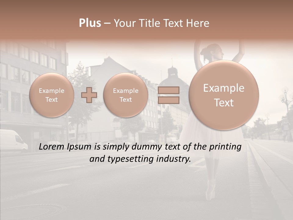 Young Kiss Heart PowerPoint Template