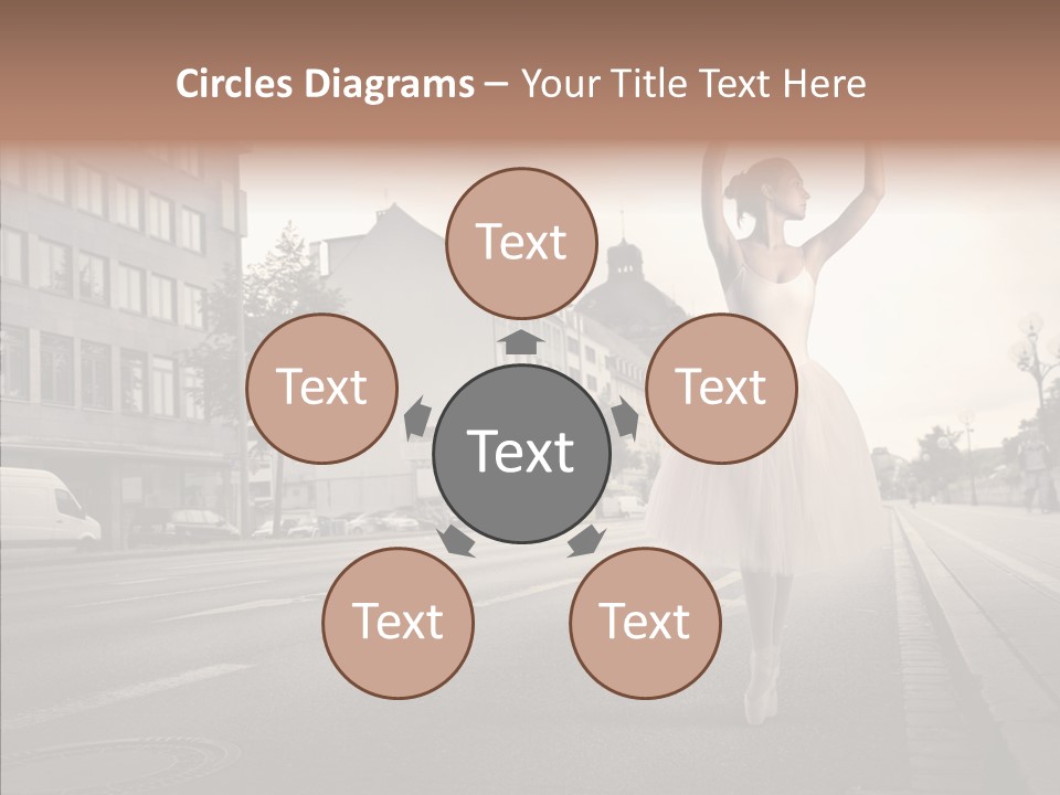 Young Kiss Heart PowerPoint Template