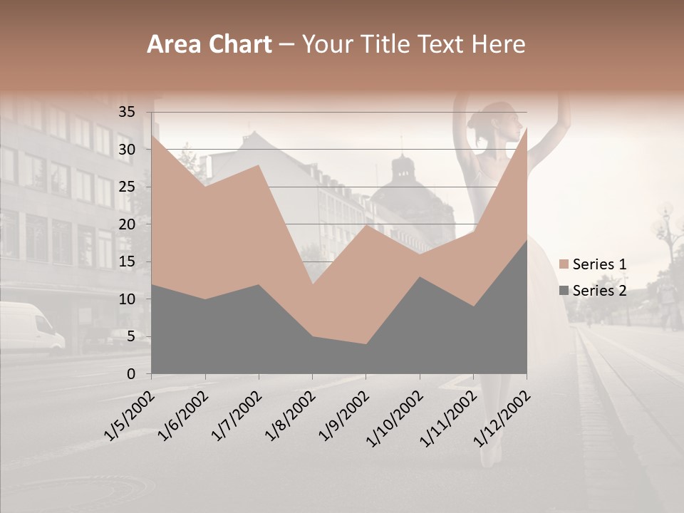 Young Kiss Heart PowerPoint Template