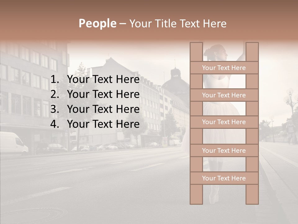 Young Kiss Heart PowerPoint Template