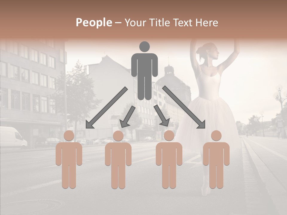 Young Kiss Heart PowerPoint Template