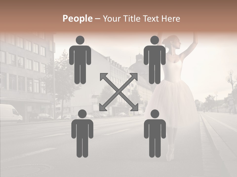 Young Kiss Heart PowerPoint Template