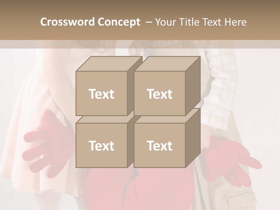 Young Kiss Heart PowerPoint Template
