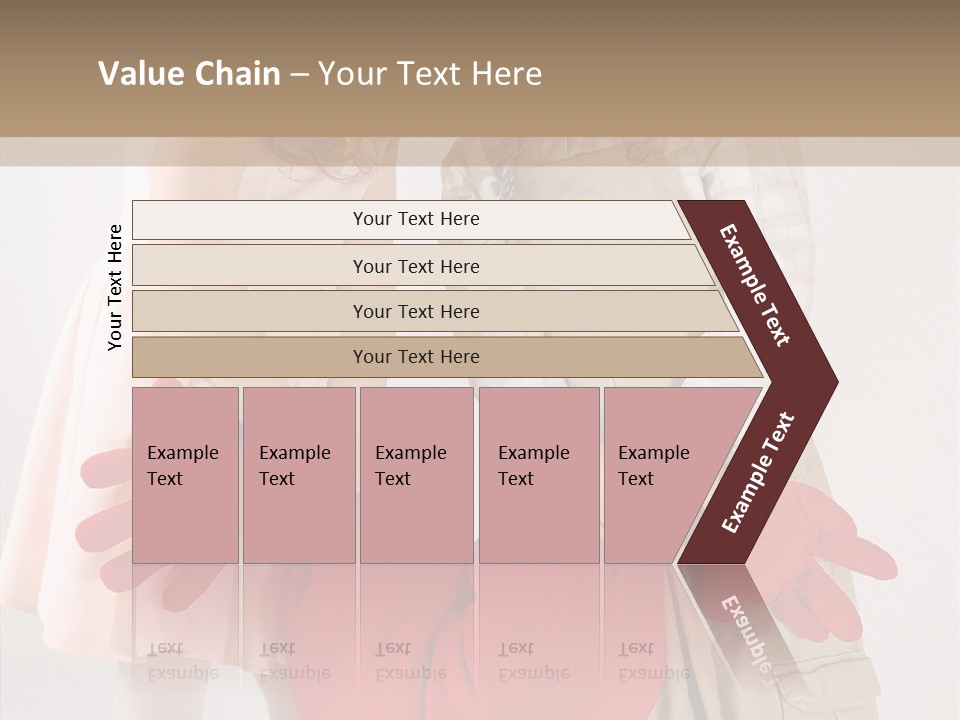 Young Kiss Heart PowerPoint Template