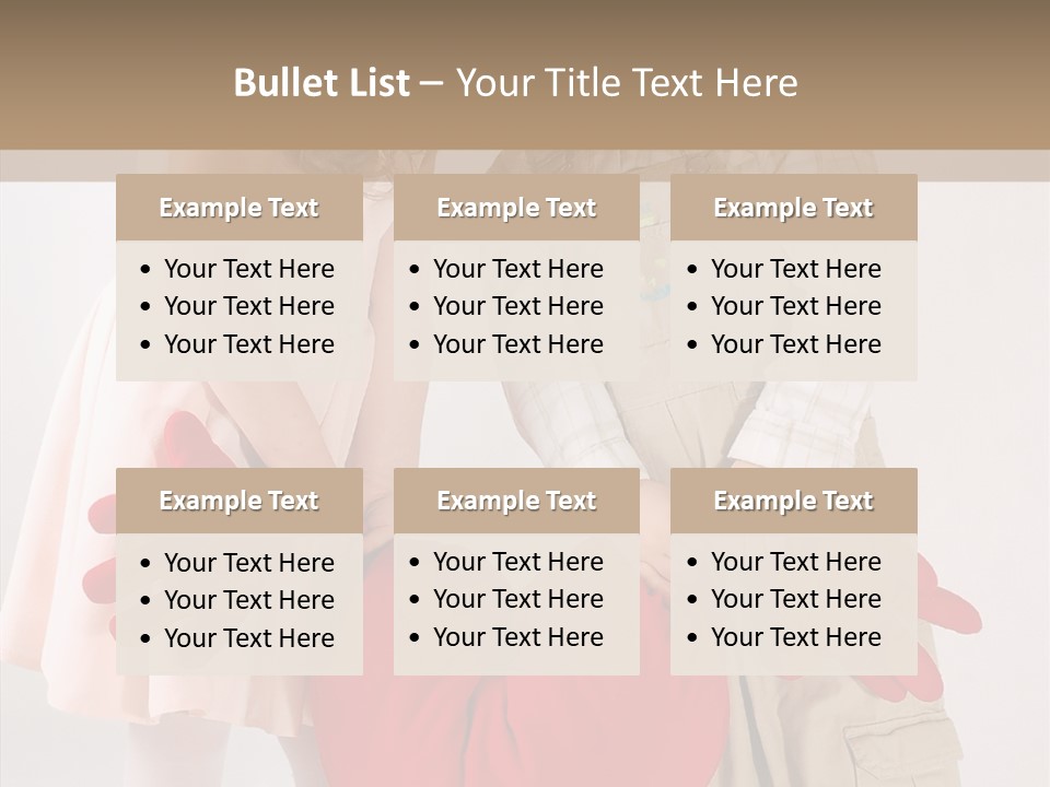 Young Kiss Heart PowerPoint Template