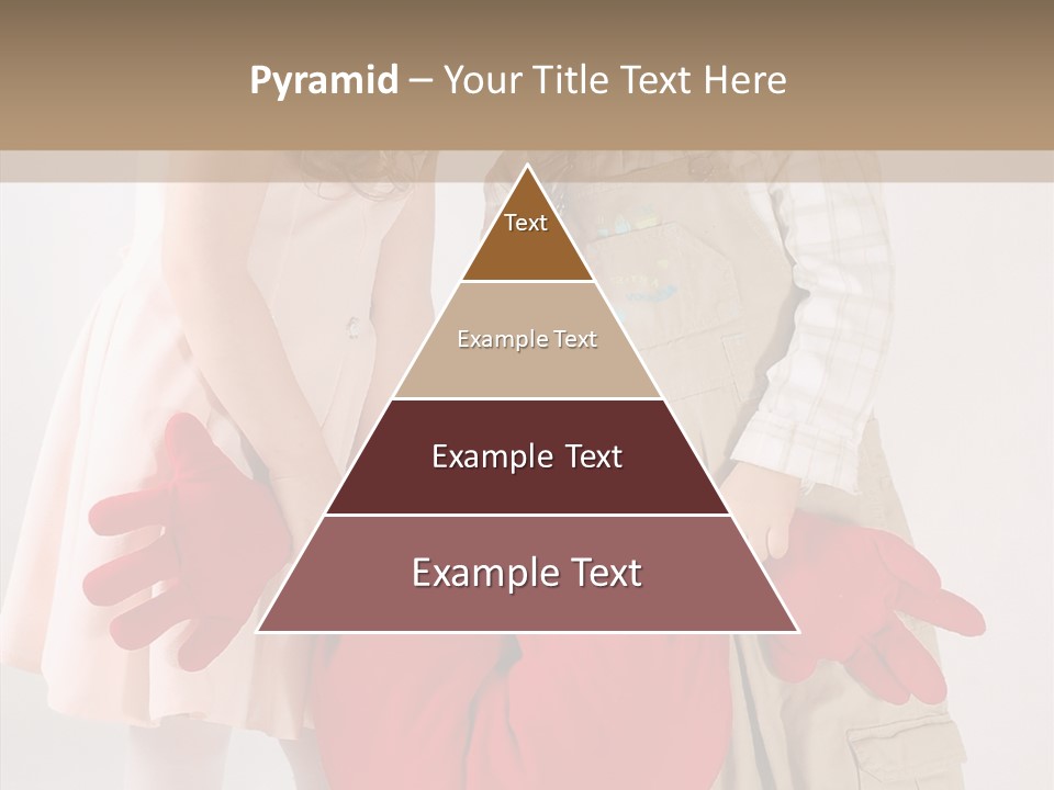 Young Kiss Heart PowerPoint Template