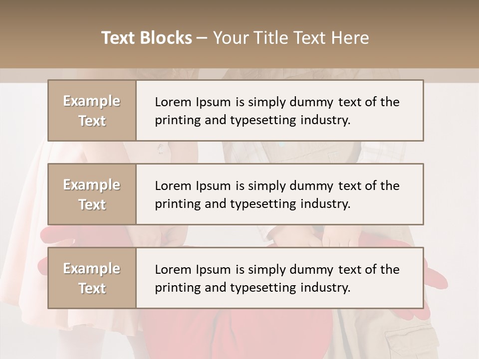 Young Kiss Heart PowerPoint Template
