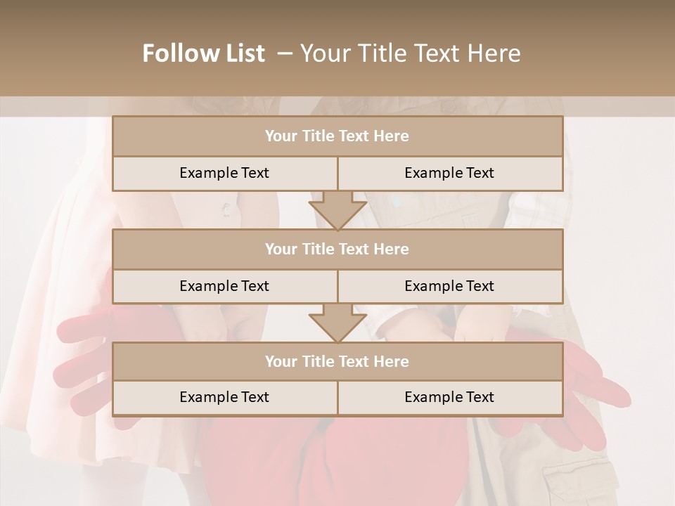 Young Kiss Heart PowerPoint Template