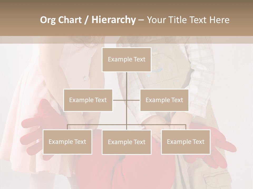 Young Kiss Heart PowerPoint Template