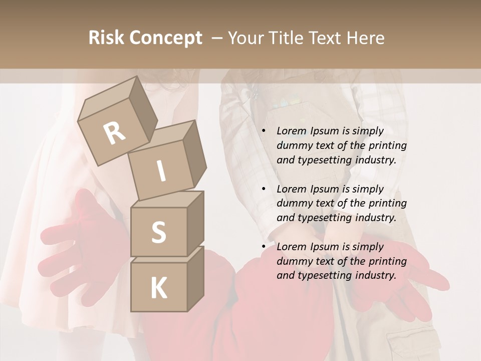 Young Kiss Heart PowerPoint Template