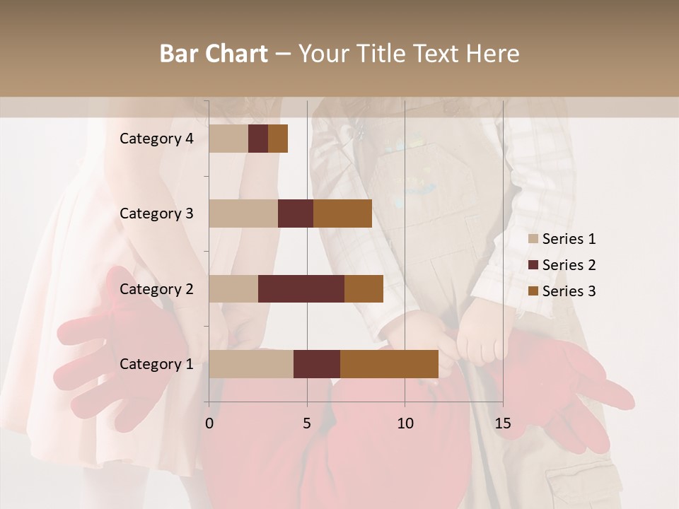 Young Kiss Heart PowerPoint Template
