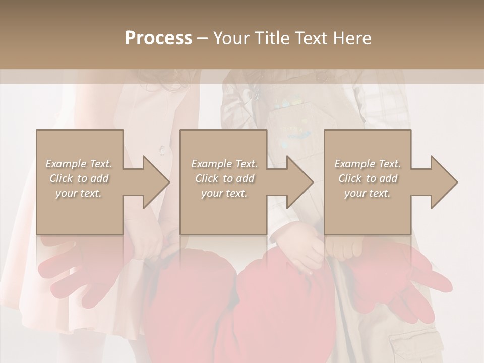 Young Kiss Heart PowerPoint Template