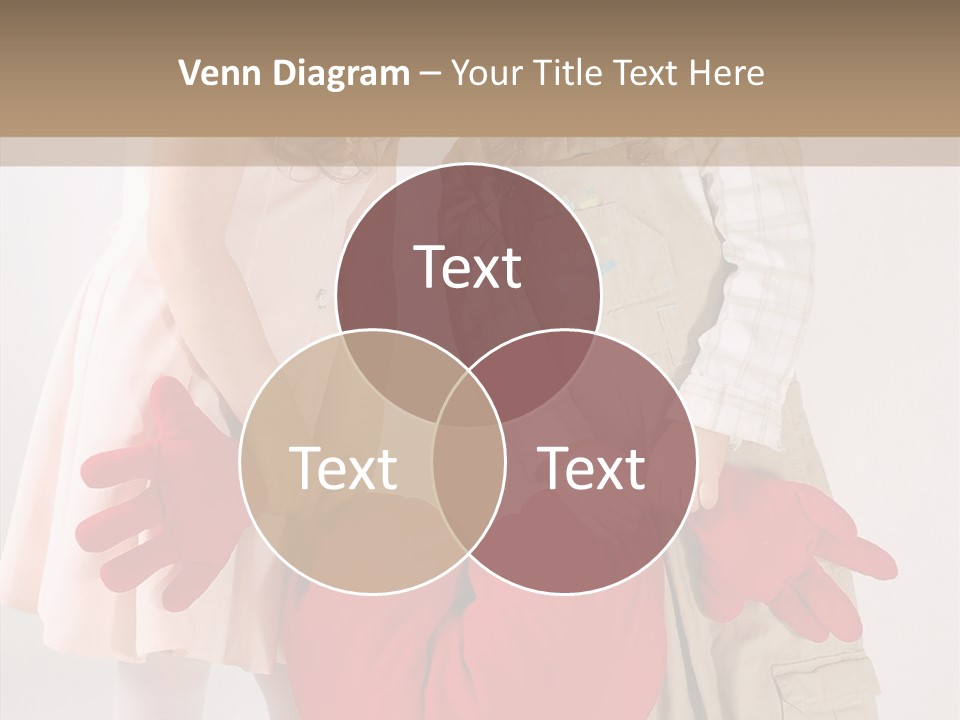 Young Kiss Heart PowerPoint Template