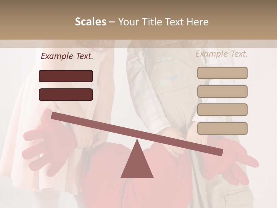 Young Kiss Heart PowerPoint Template