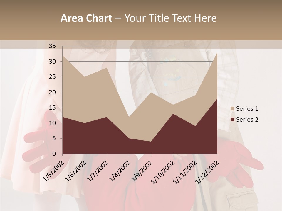 Young Kiss Heart PowerPoint Template