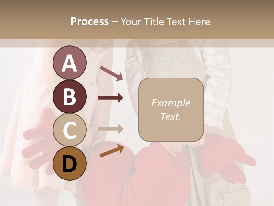 Young Kiss Heart PowerPoint Template