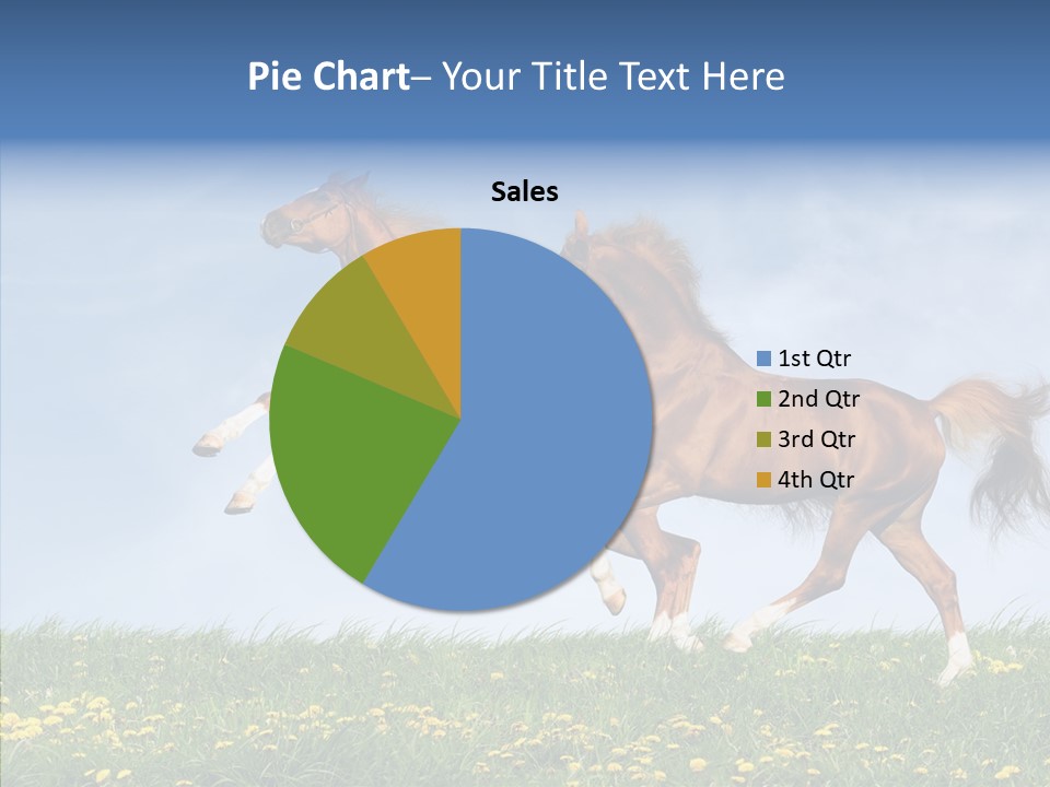 Outside Horse Orange PowerPoint Template