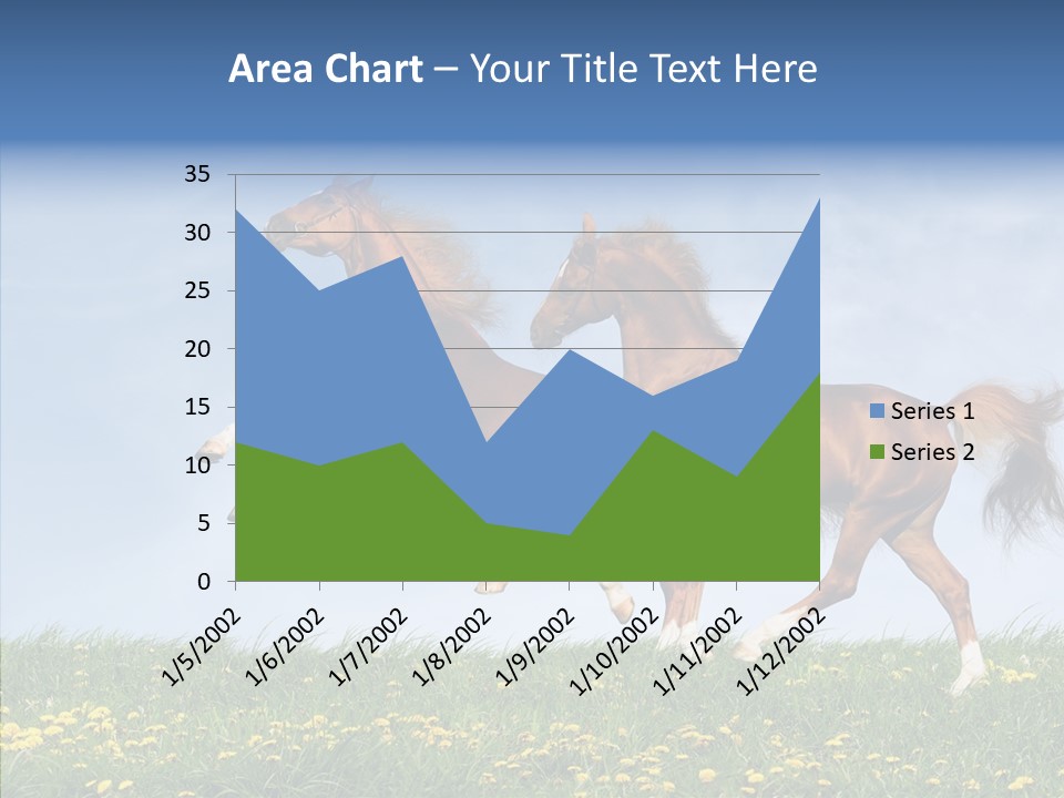 Outside Horse Orange PowerPoint Template
