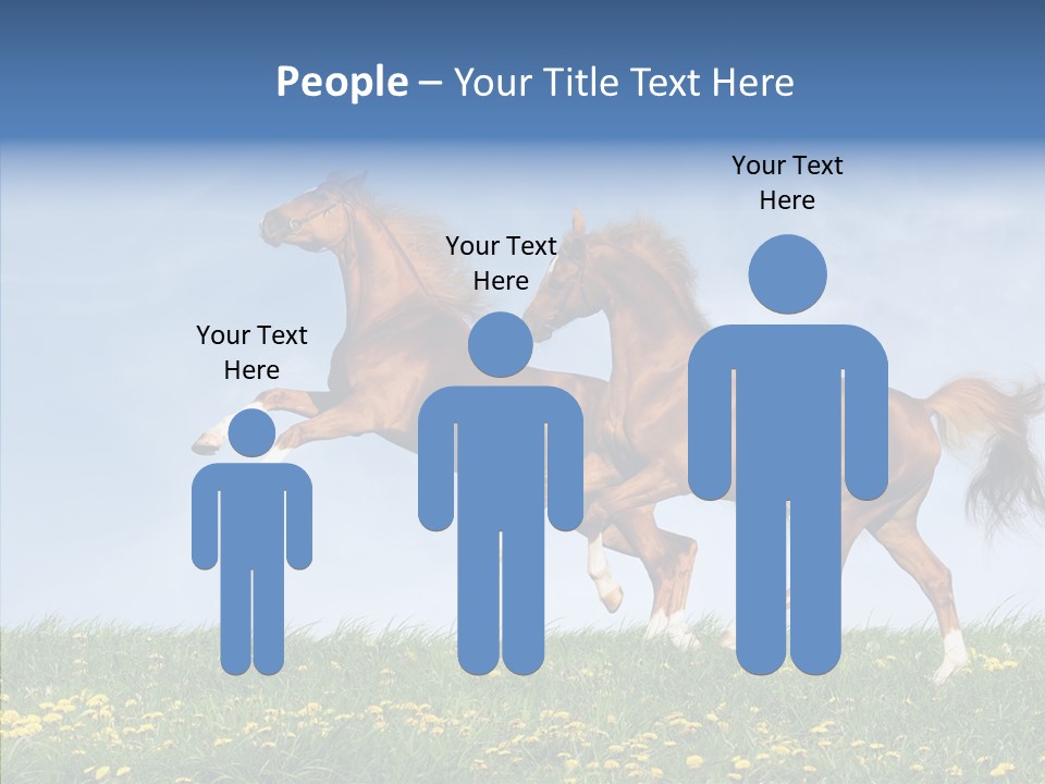 Outside Horse Orange PowerPoint Template