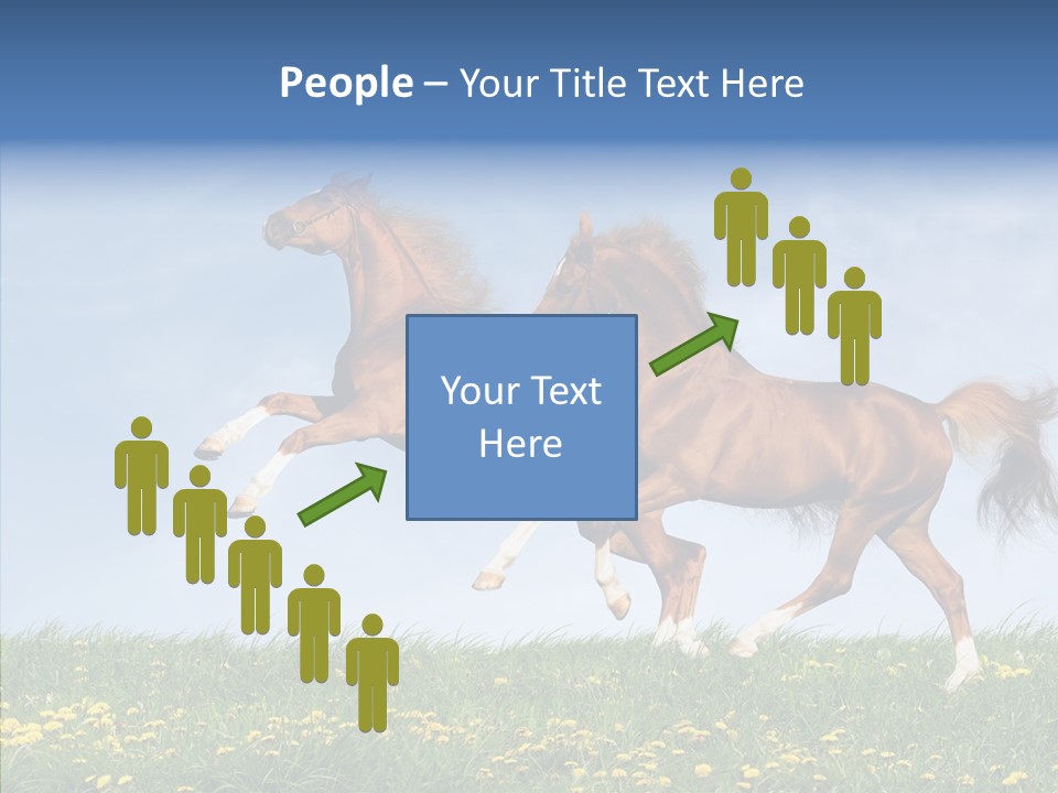 Outside Horse Orange PowerPoint Template