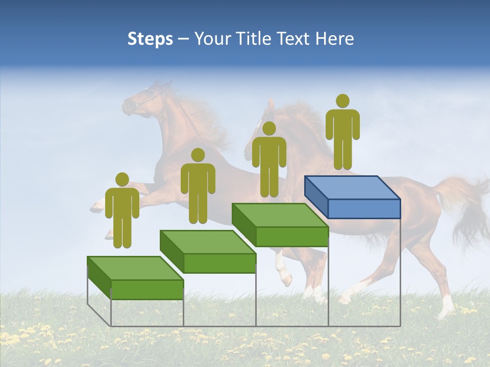 Outside Horse Orange PowerPoint Template